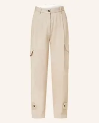 nine:inthe:morning Cargohose SOPHIE mit Leinen Beige