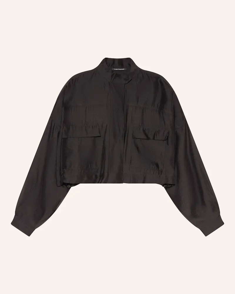Luisa Cerano Hemdbluse schwarz Schwarz