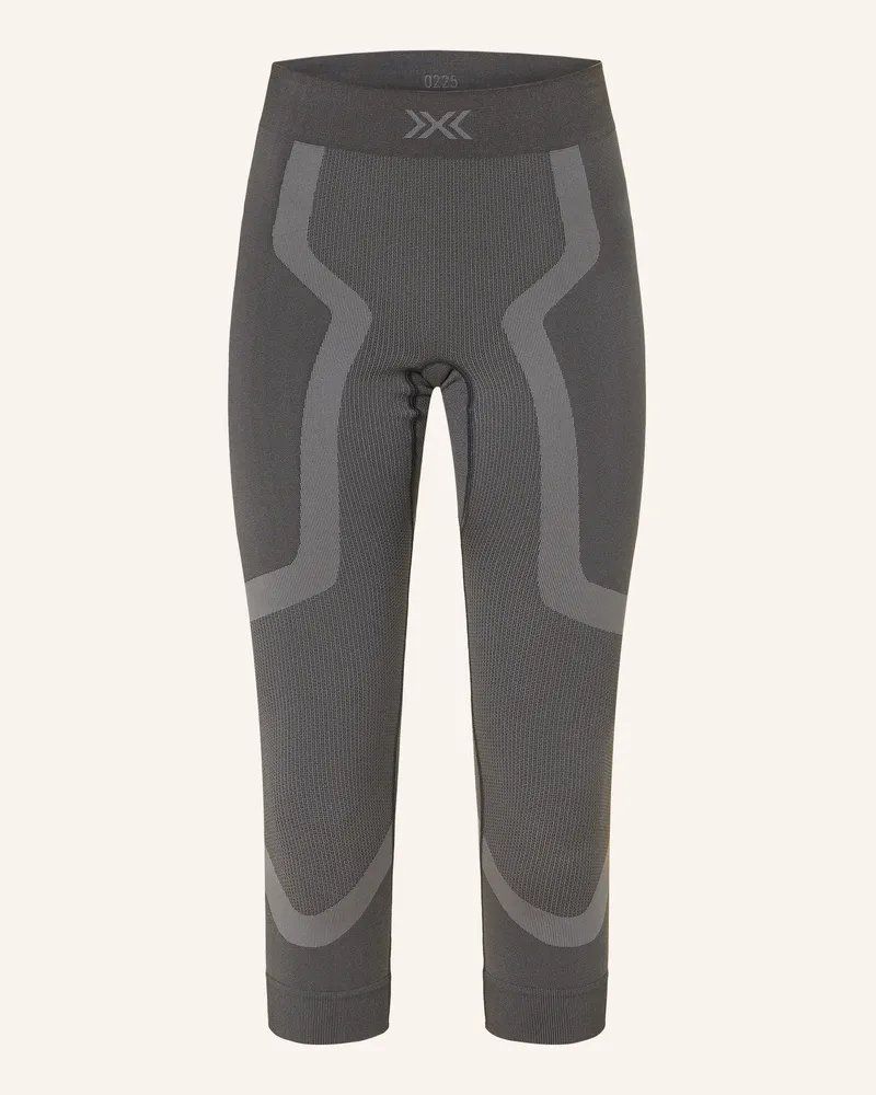 X-Bionic Funktionwäsche-Hose X-Ential Mit Verkürzter Beinlänge grau Dunkelgrau
