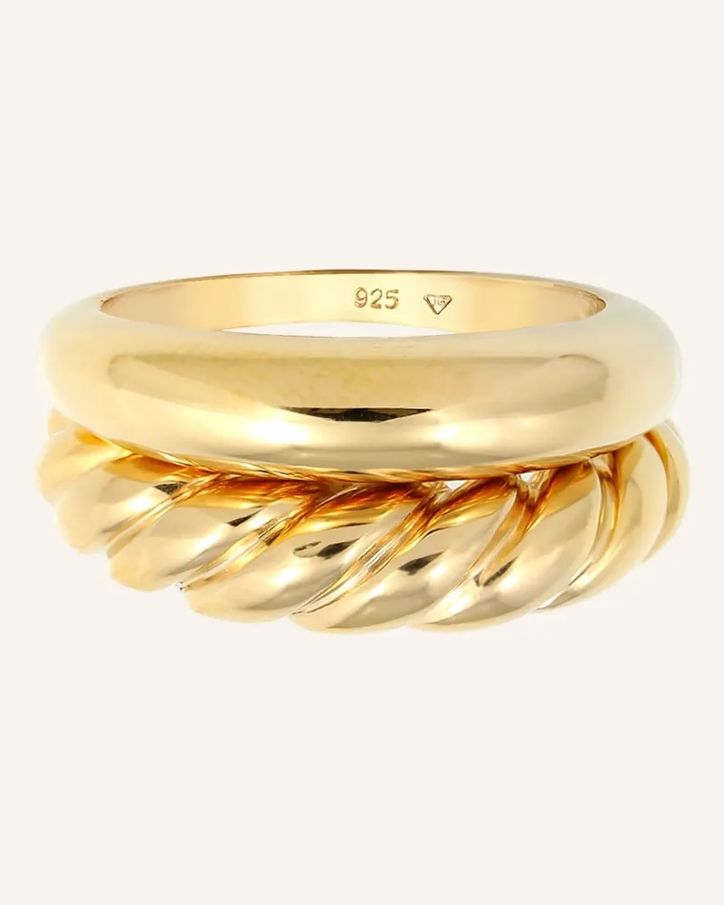 Elli 2er-Set Ringe gold Gold