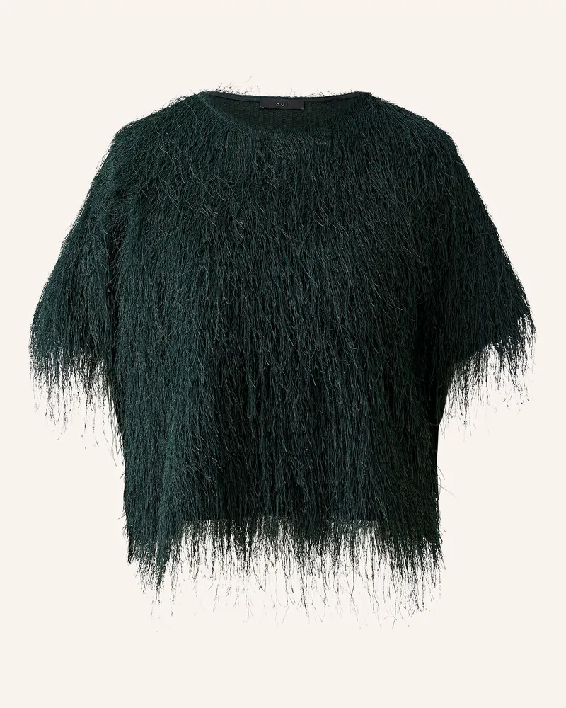 Oui  Blusenshirt gruen Dunkelgrün