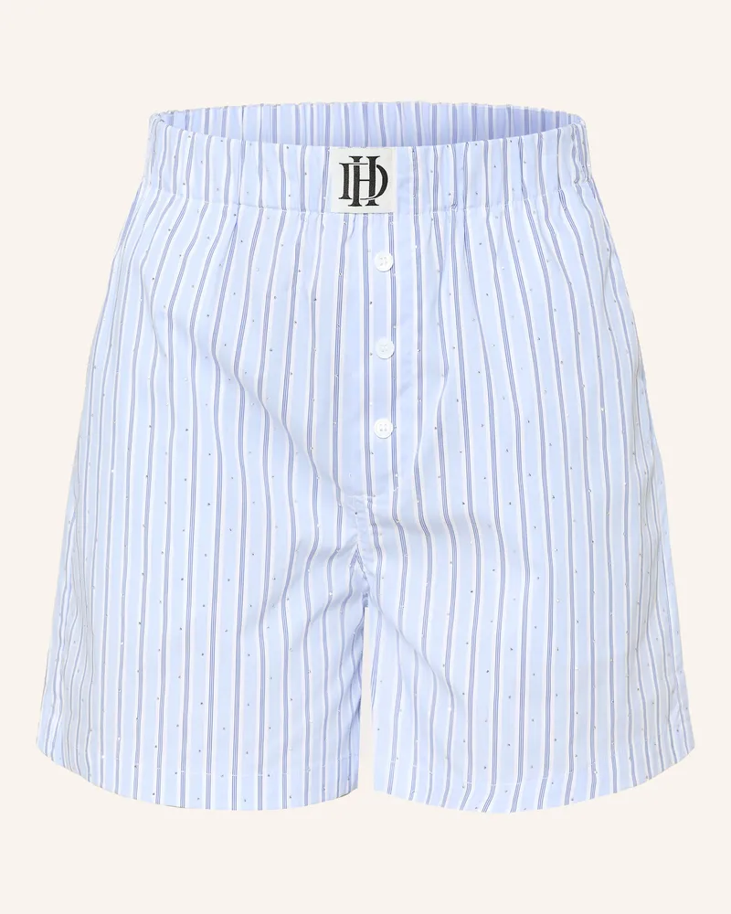 Darling Harbour Shorts Mit Schmucksteinen blau Light