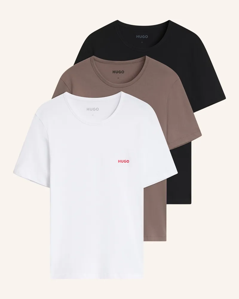 HUGO BOSS 3er-Pack T-Shirts T-Shirt Rn Triplet P Regular Fit grau Grau