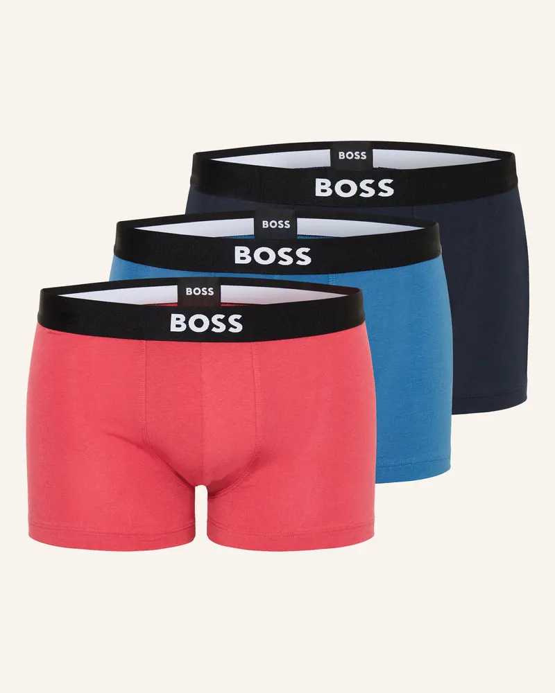 HUGO BOSS 3er-Pack Boxershorts ONE Hellrot