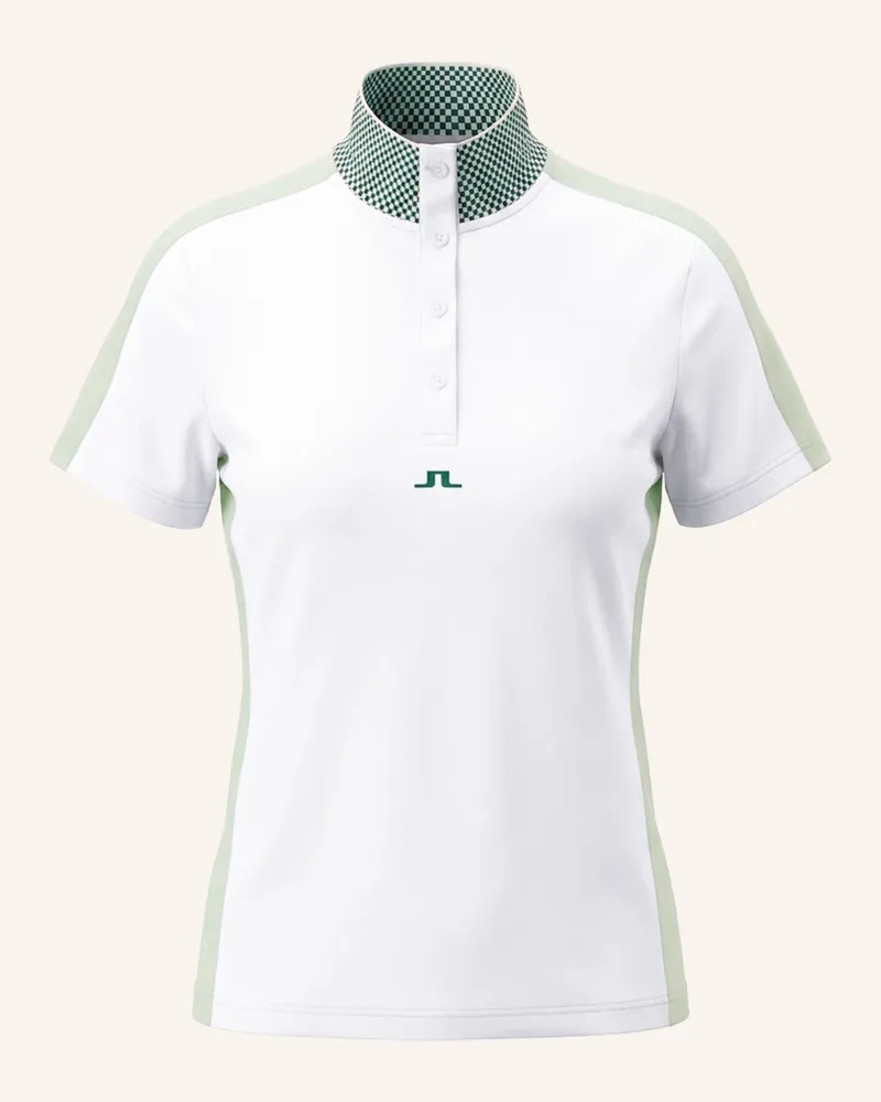 J.Lindeberg Performance‑Polo‑Top weiss Weiss