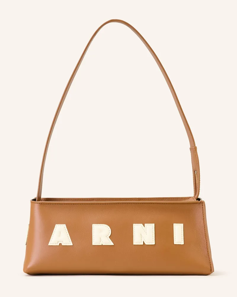 Marni Schultertasche MUSEO Cognac