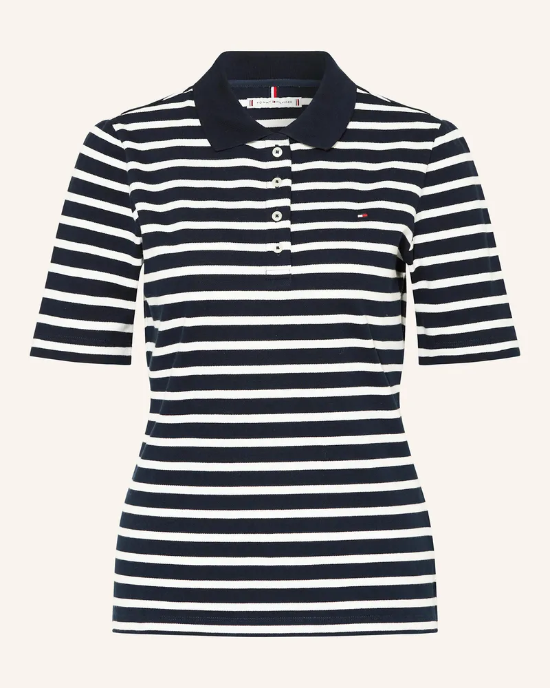 Tommy Hilfiger Piqué-Poloshirt blau Dunkelblau