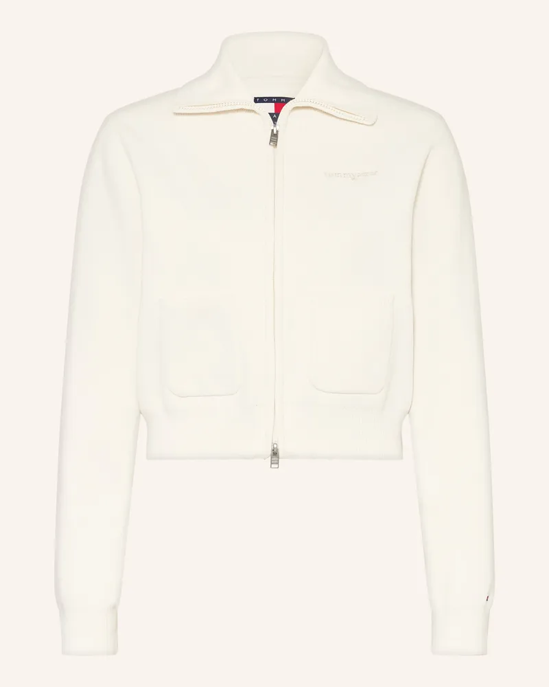 Tommy Hilfiger Strickjacke weiss Ecru