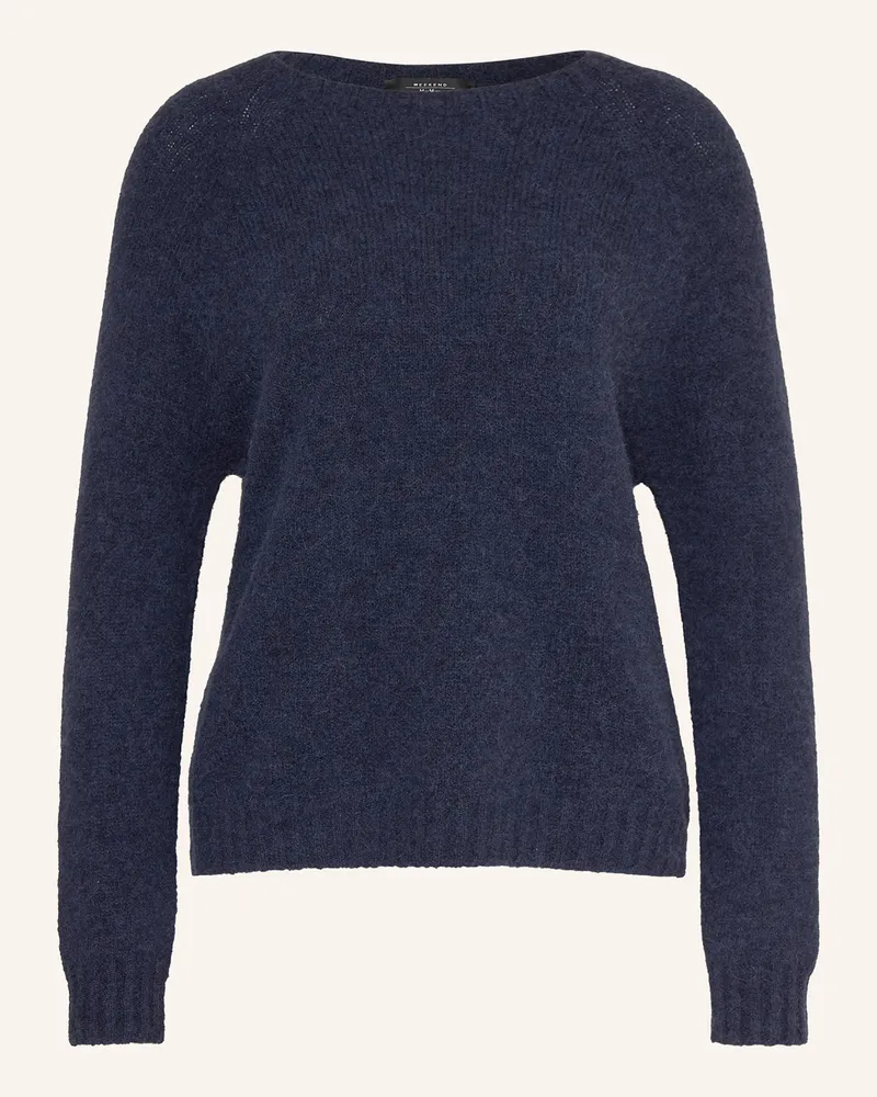 Max Mara Pullover GHIACCI mit Alpaka Dunkelblau