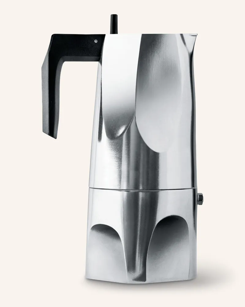 Alessi Espressokocher Ossidiana silber Silber