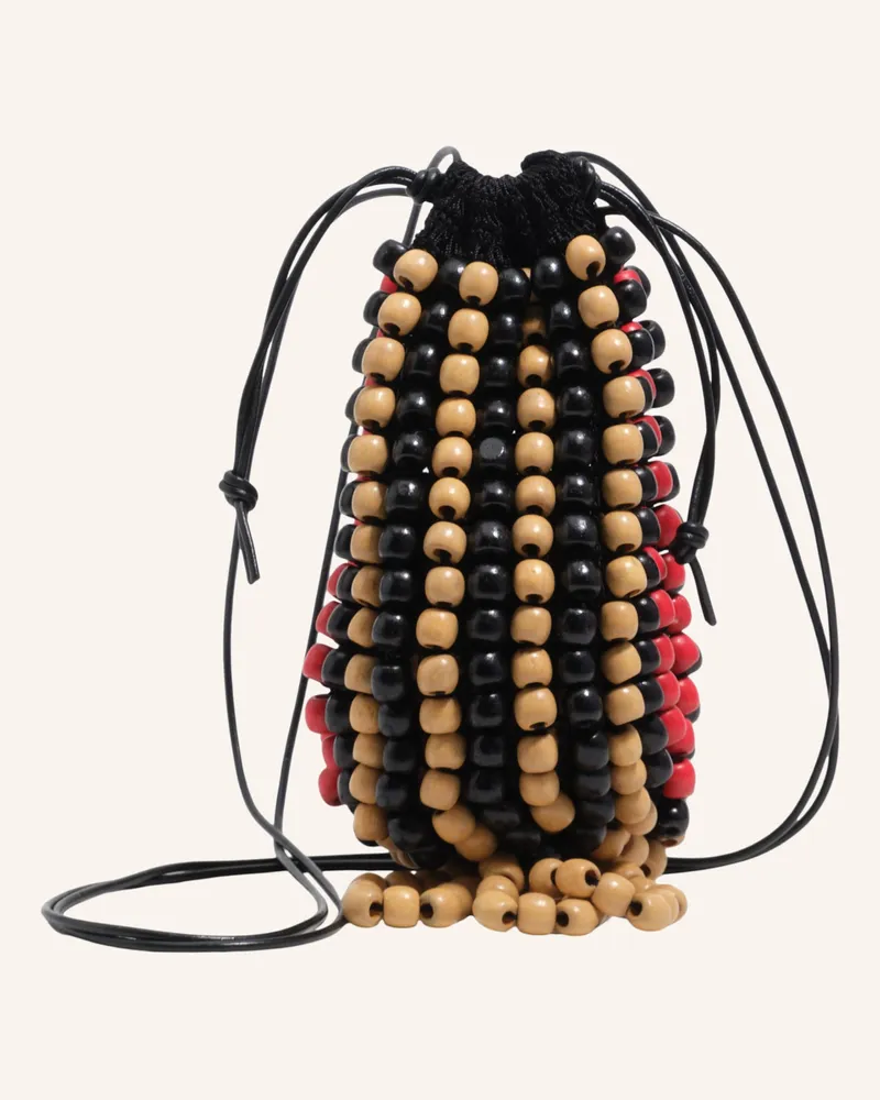 BIMBA Y LOLA Mini-Häkeltasche schwarz 