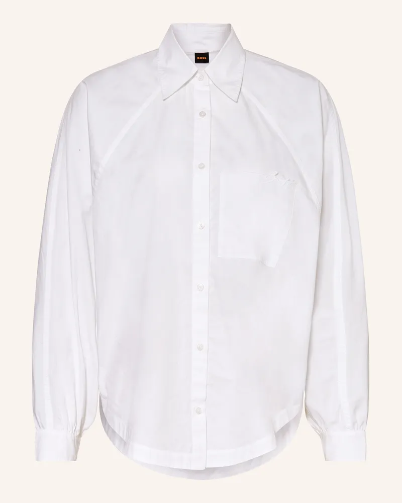 HUGO BOSS Hemdbluse Belska weiss Weiss
