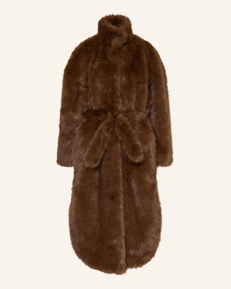 FRANKIE Shop Kunstfell-Mantel Ravello braun Braun