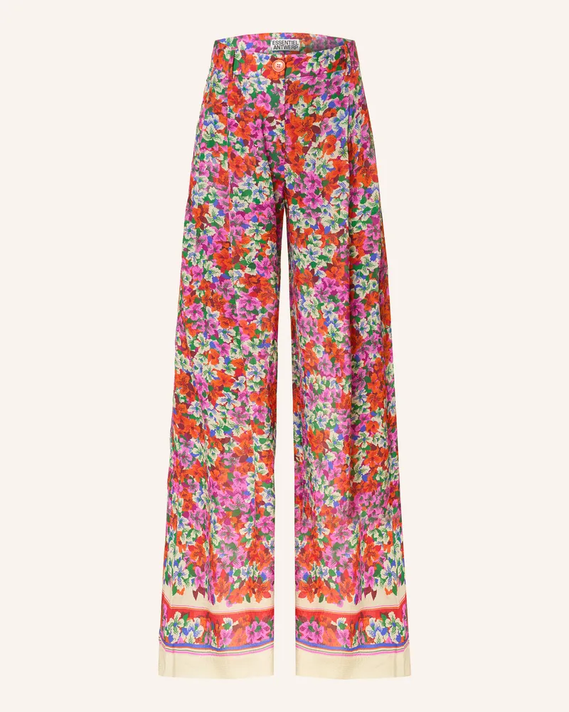 Essentiel Marlenehose Joek Mit Seide orange Rosa