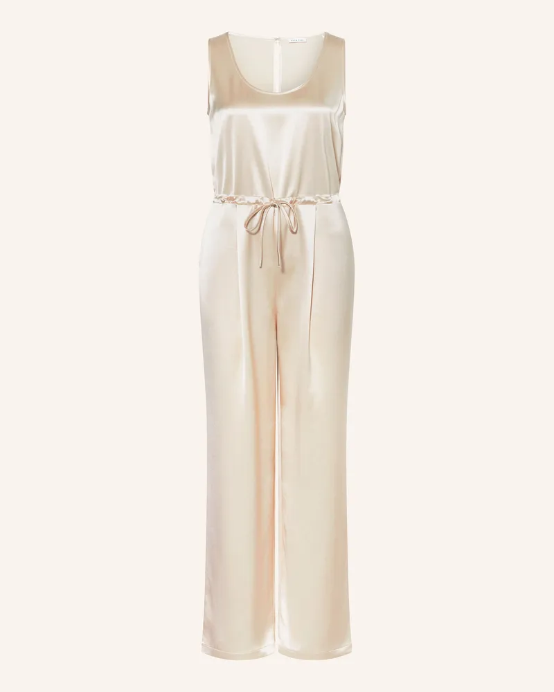 Mrs & HUGS Satin-Jumpsuit Beige