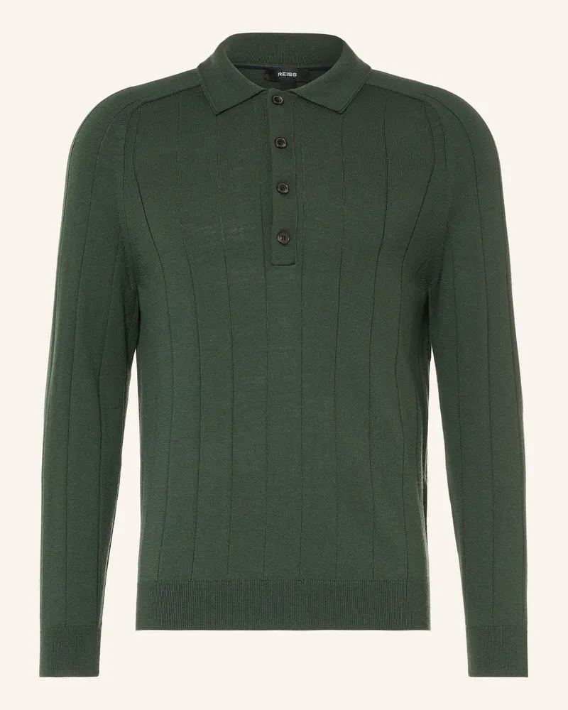 Reiss Strick-Poloshirt Greyson gruen Dunkelgrün