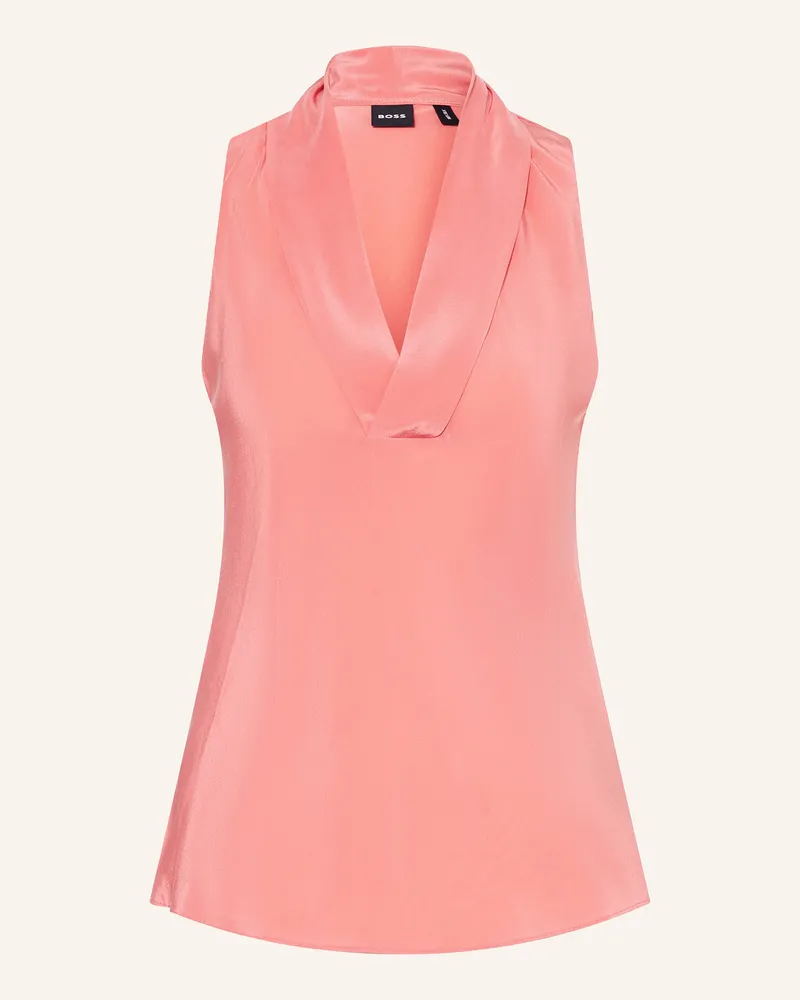 HUGO BOSS Blusentop BOLARU aus Seide Lachs