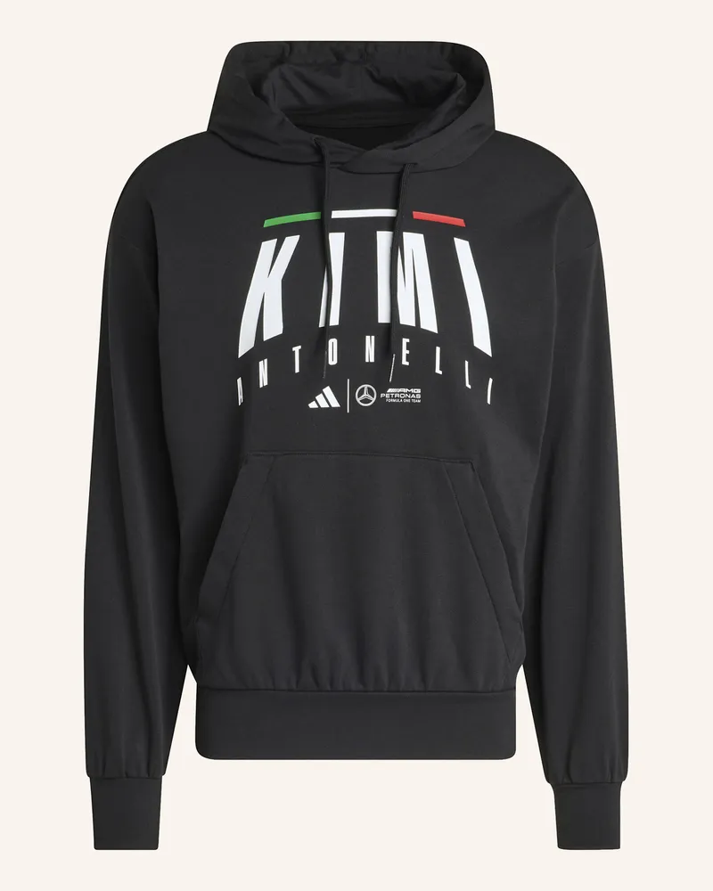 adidas MERCEDES - AMG PETRONAS FORMULA ONE TEAM KIMI ANTONELLI HOODIE Schwarz