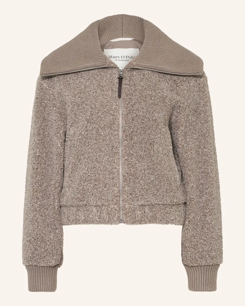 Marc O'Polo Teddyfell-Jacke beige Taupe
