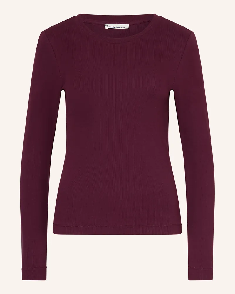 Knowledge Cotton Apparel Longsleeve Lila