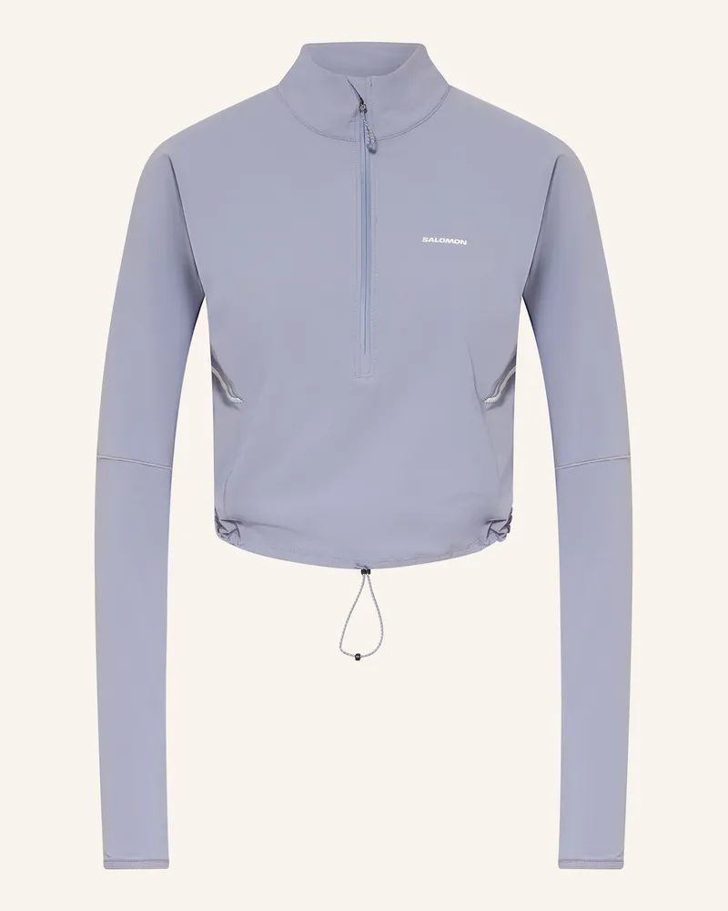 Salomon Laufshirt SENSE AERO HYBRID Blaugrau