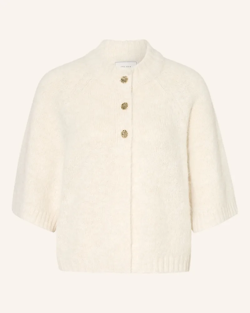 Neo Noir Strickjacke Benuta Mit 3/4-Arm weiss Beige