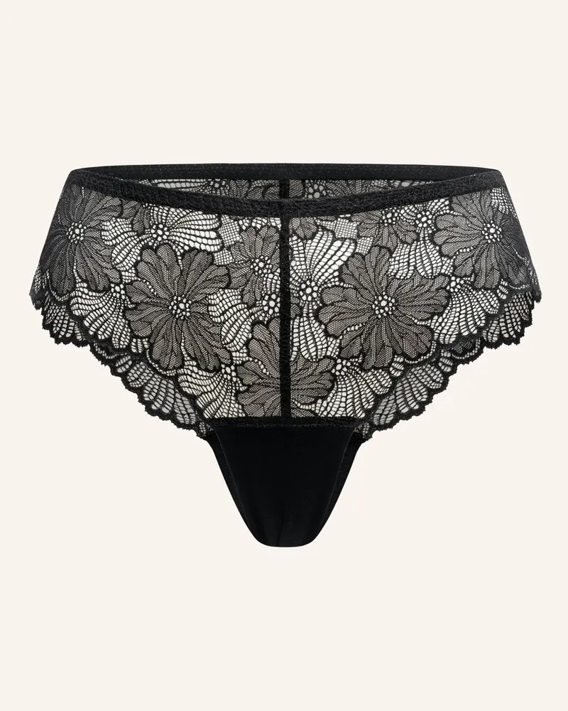 Ehrlich Textil Classy Lace Spitzen Hipster Aus Recyceltem Polyamid - Atmungsaktiv schwarz Schwarz