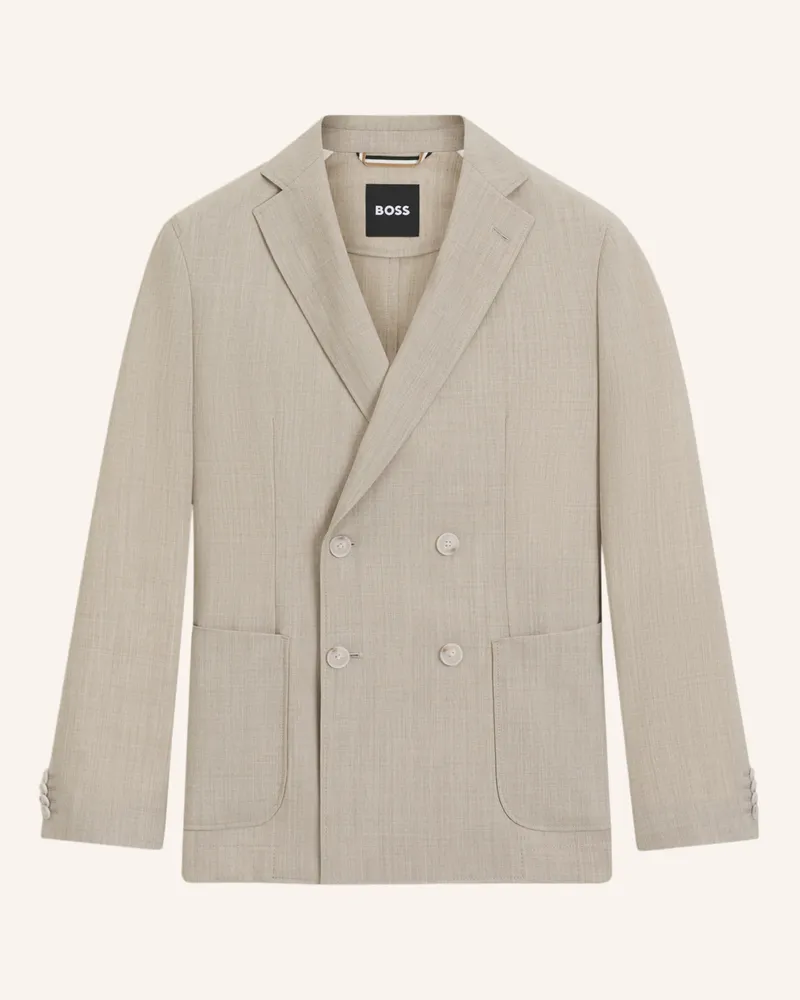 HUGO BOSS Blazer C-HANRY-DB-254 Slim Fit Weiss