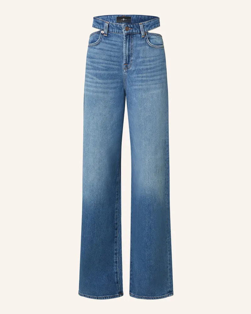 7 for all mankind Wide Leg Jeans SCOUT mit Cut-outs Weekend