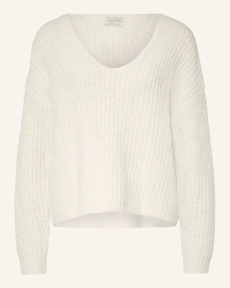 Herrlicher Pullover Lini weiss Ecru