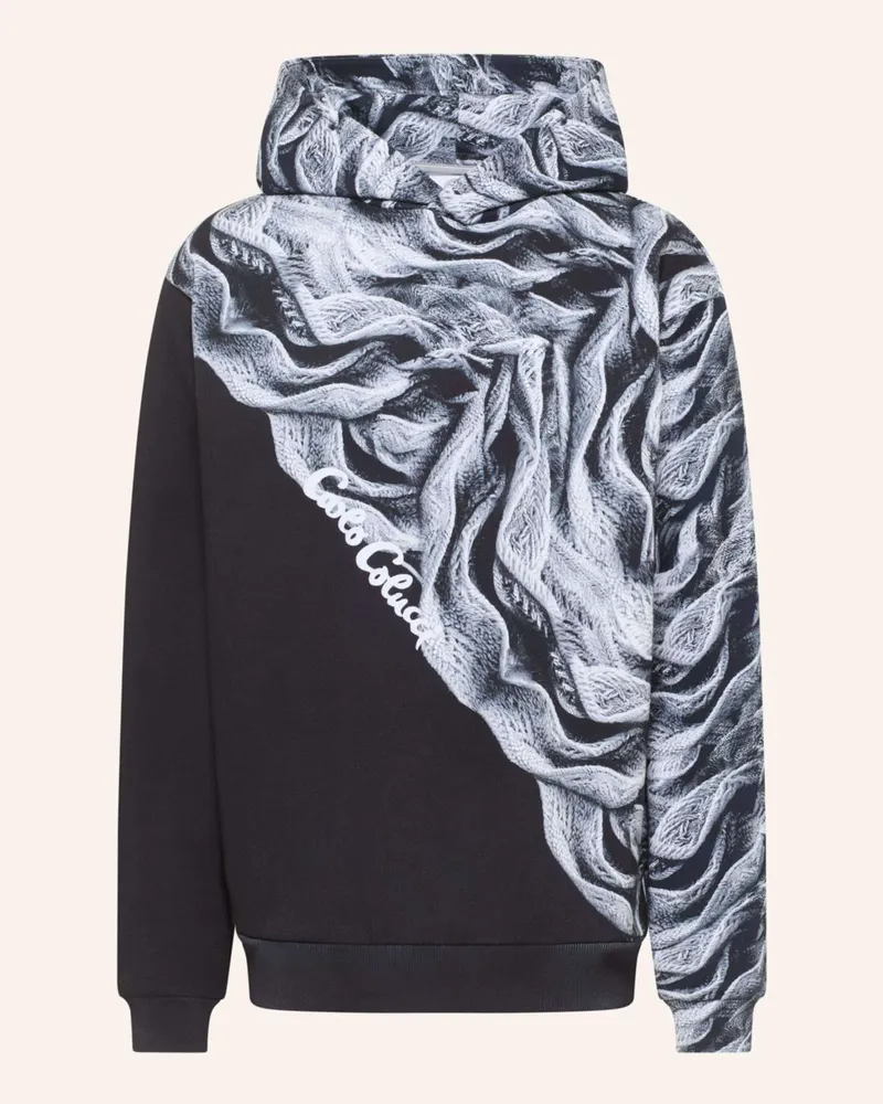 Carlo Colucci Hoodie - Artificial Knit DRAICCHIO Schwarz