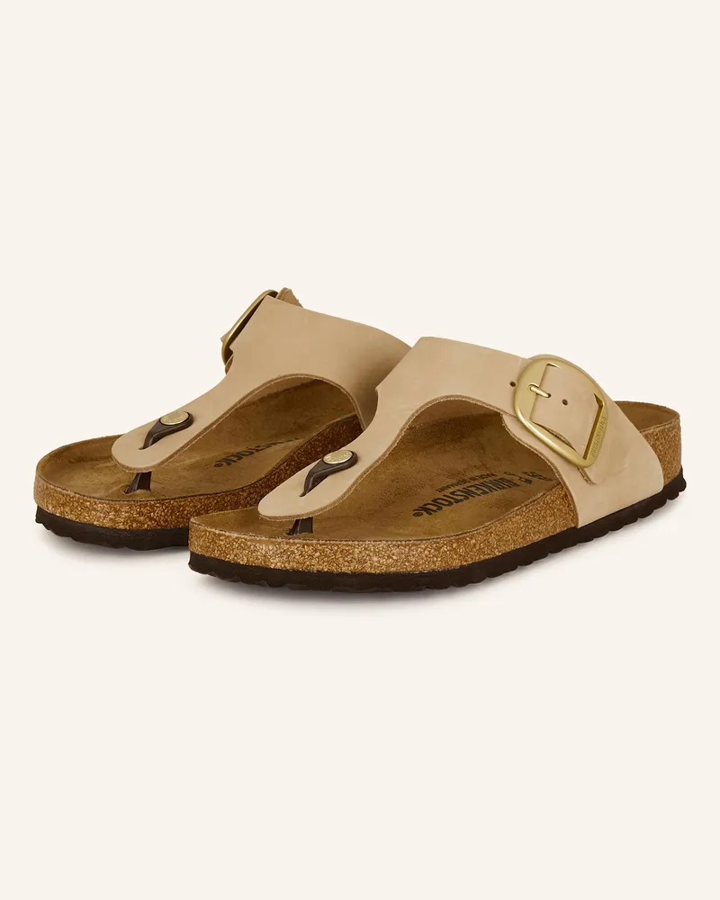 Birkenstock Zehentrenner Gizeh Big Buckle beige Hellbraun