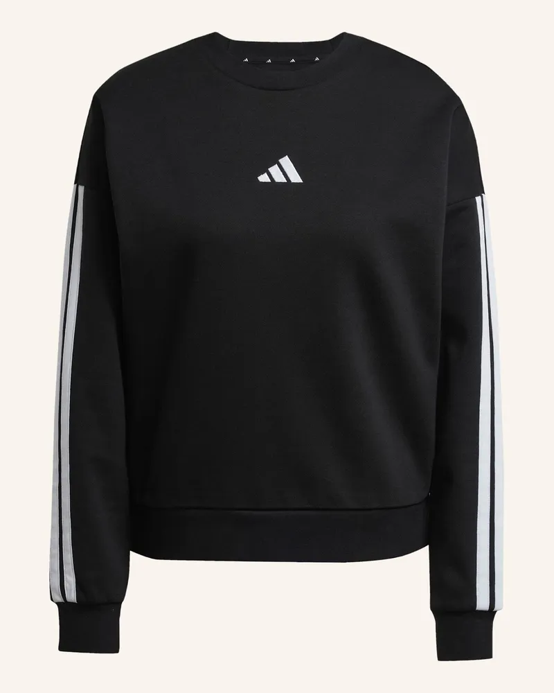 adidas ESSENTIALS 3-STREIFEN SWEATSHIRT Schwarz