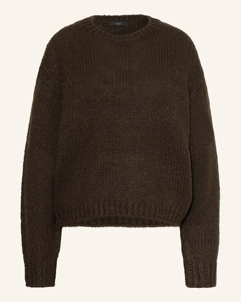 Oui  Pullover braun Dunkelbraun