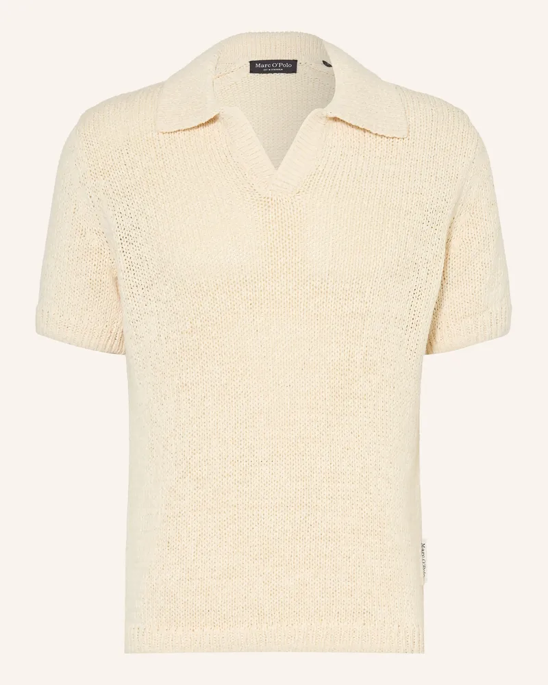 Marc O'Polo Strick-Poloshirt Beige