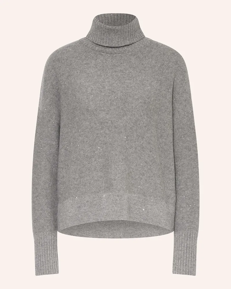 (THE MERCER) N.Y. Cashmere-Pullover mit Pailletten Grau