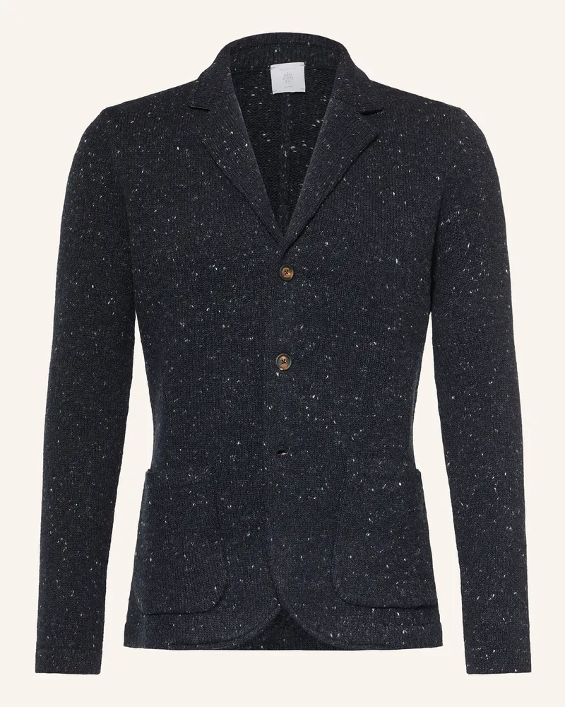Eleventy Stricksakko Extra Slim Fit blau Dunkelblau