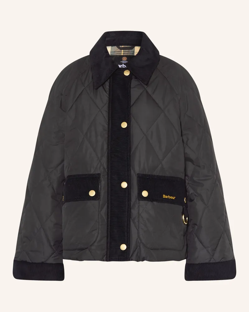 Barbour Steppjacke Kilnwick Quilt schwarz Schwarz