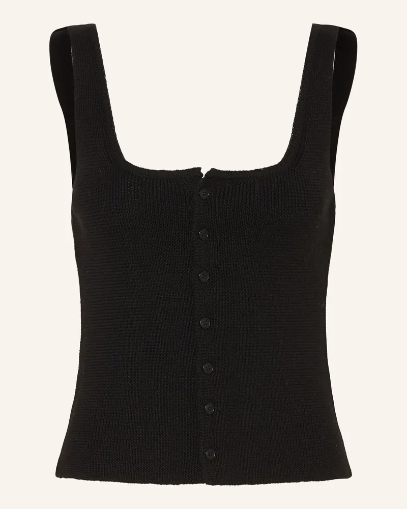 by Aylin Koenig Stricktop QUINN aus Merinowolle Schwarz