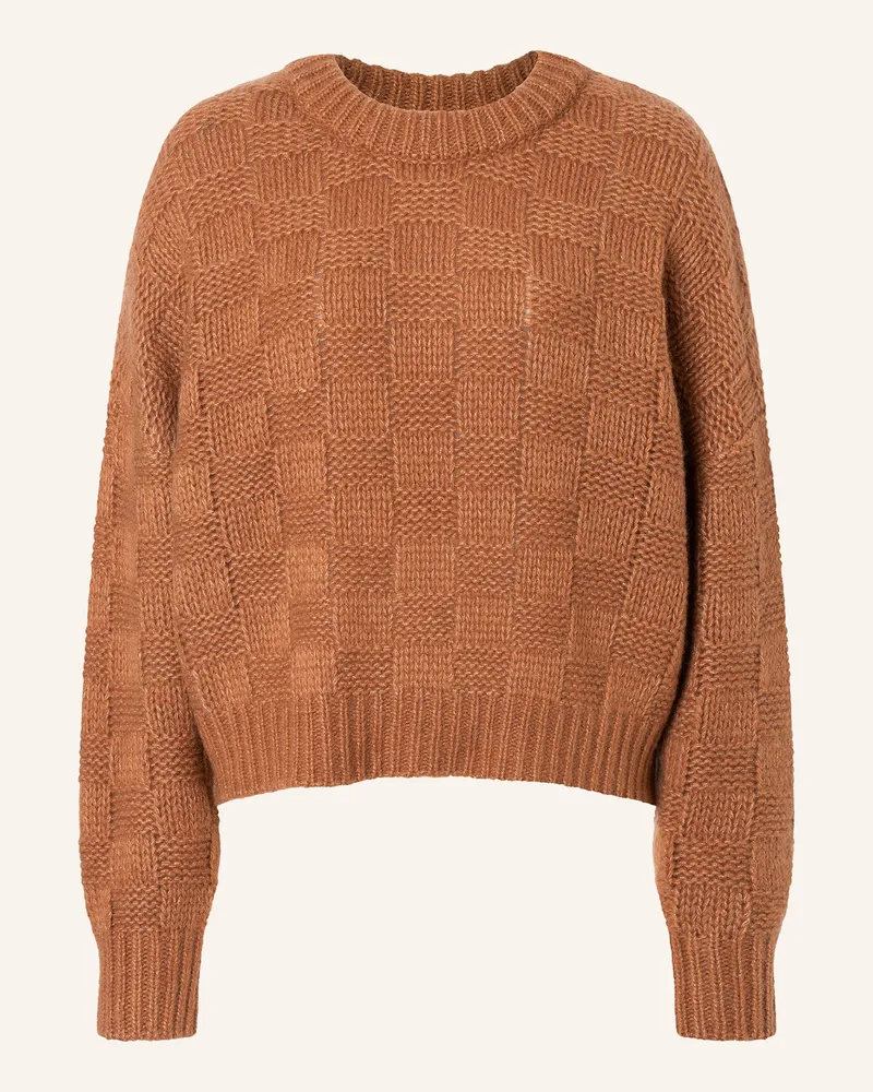 LU REN Pullover Aus Kaschmir Und Seide Cornwall braun Camel