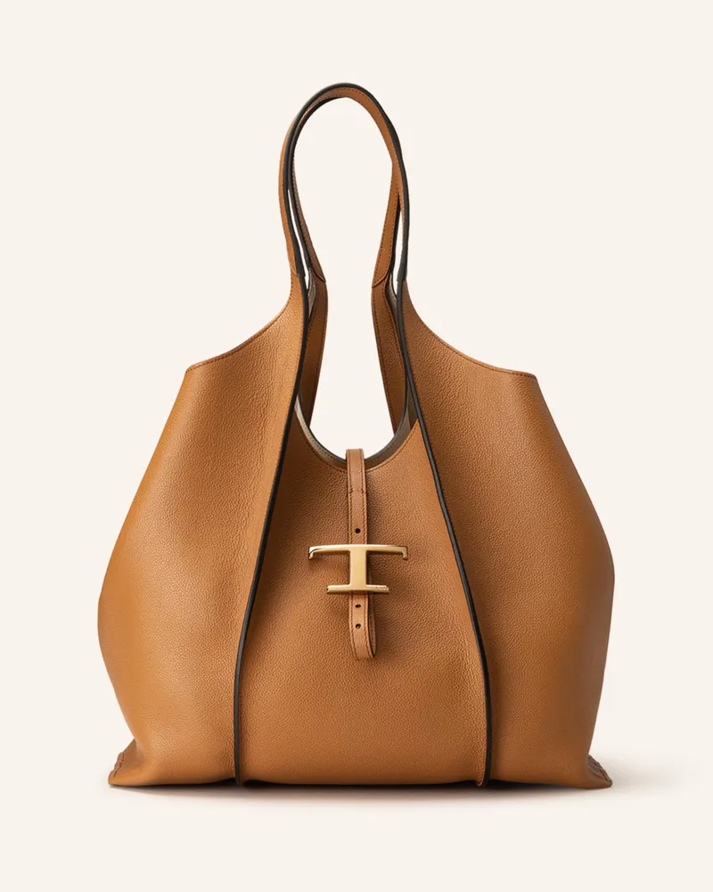 TOD'S Shopper T Timeless Medium Mit Pouch braun Braun