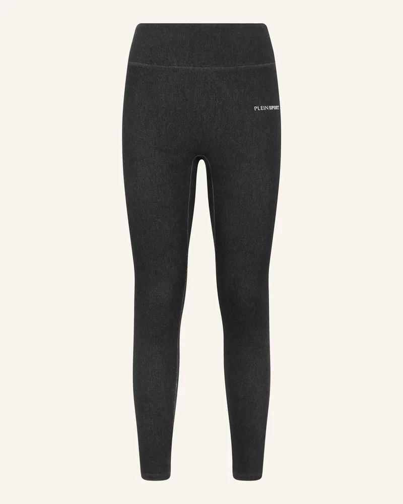 Philipp Plein Plein Sport Leggings Denim Touch Ps schwarz Schwarz