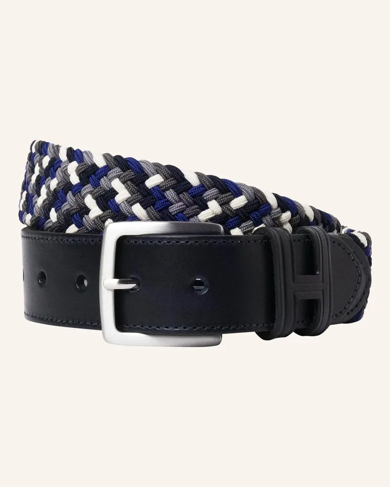 Hackett Gürtel Multi Para Plait Blt blau Dunkelblau