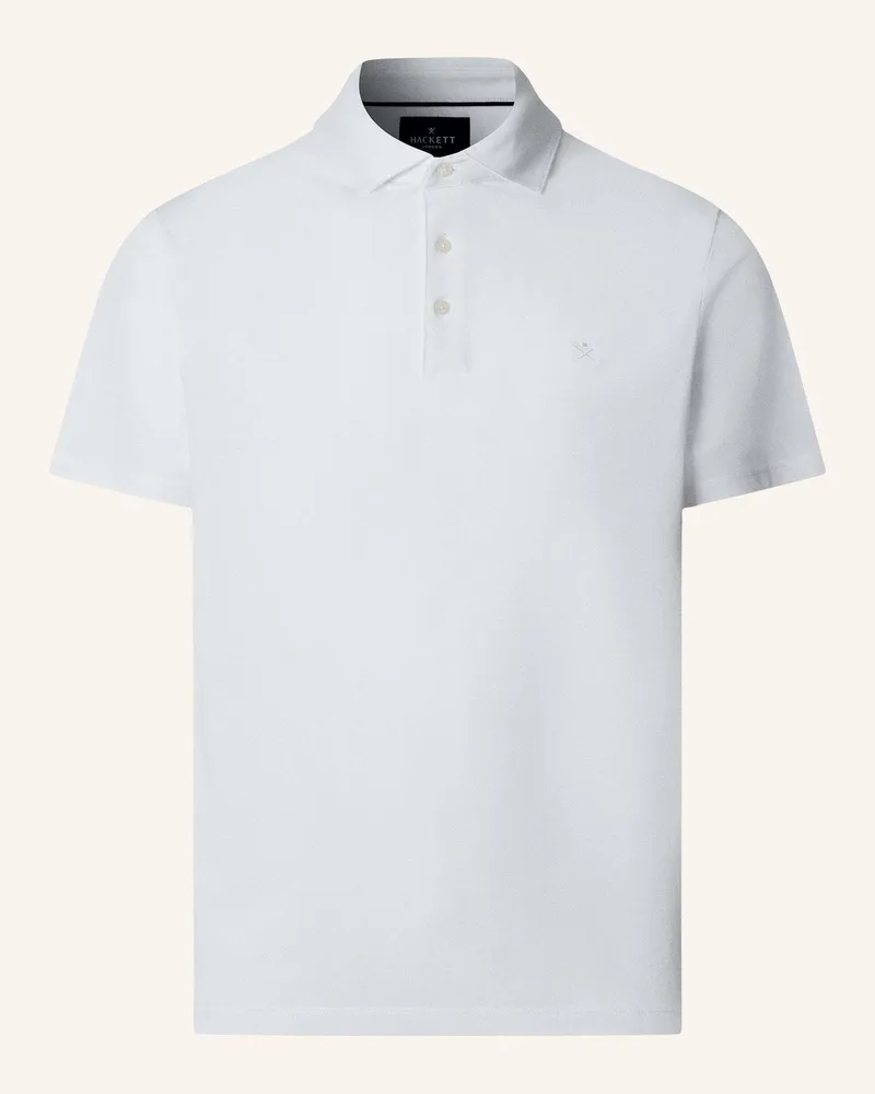 Hackett Poloshirt Oxford Pique Polo Ss weiss Weiss