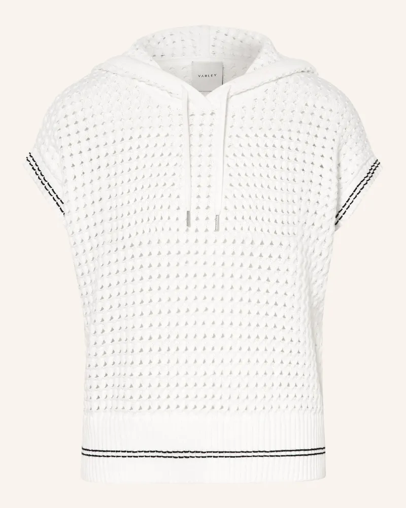 Varley Strick-Hoodie Vittoria weiss Ecru