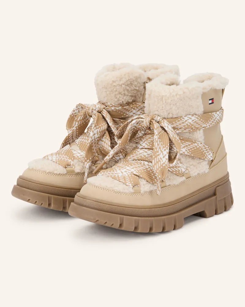 Tommy Hilfiger Schnürboots beige Beige