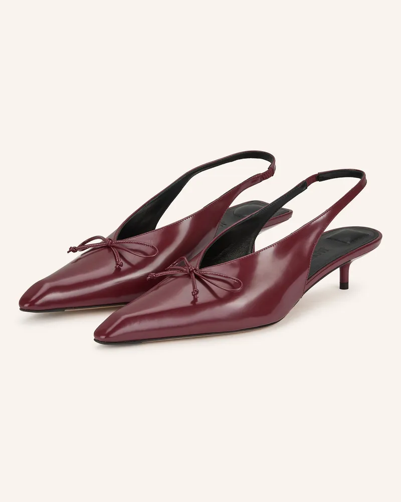 Jacquemus Slingpumps LES SLINGBACKS CUBISTO Dunkelrot