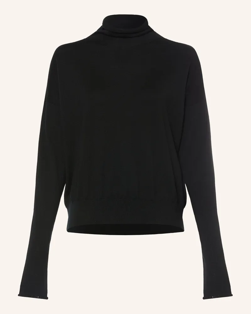 Arket Rollkragenpullover Aus Merinowolle schwarz Schwarz