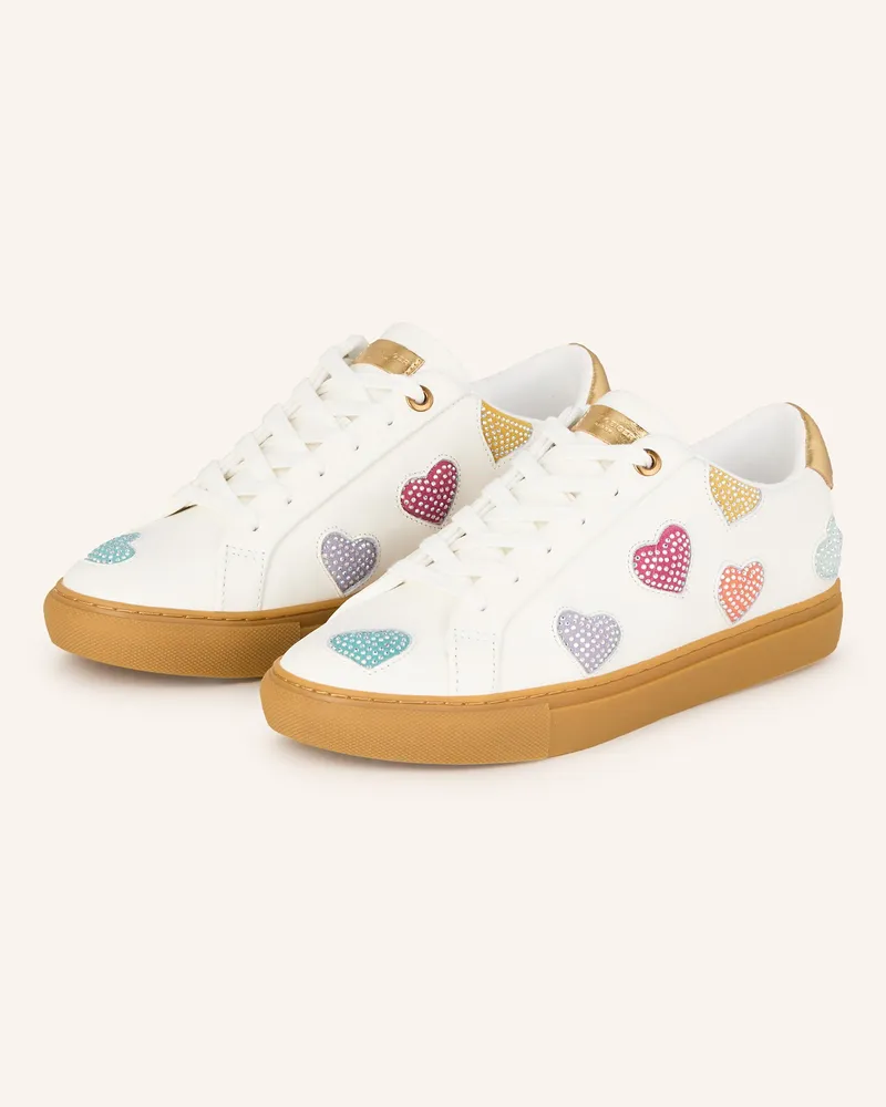 Kurt Geiger Sneaker LANE LOVE mit Schmucksteinen Weiss