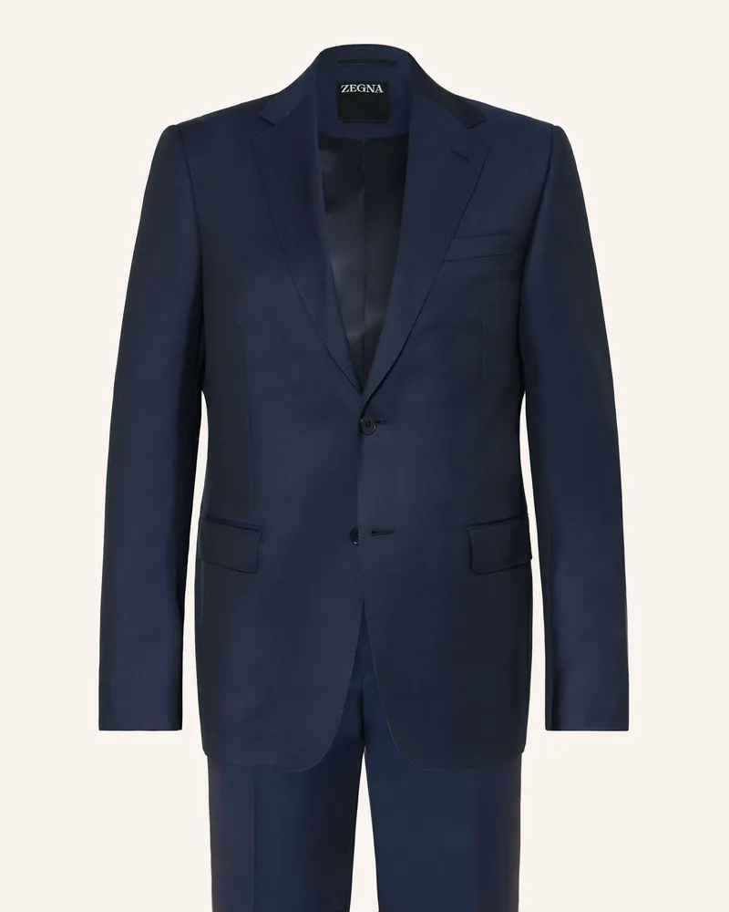 Ermenegildo Zegna Anzug Slim Fit blau Dunkelblau